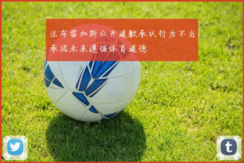 法布雷加斯公开道歉承认行为不当承诺未来遵循体育道德