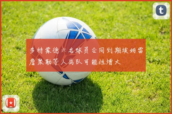 多特蒙德六名球员合同到期埃姆雷詹聚勒等人离队可能性增大